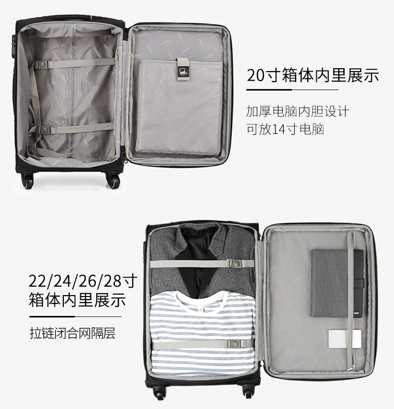 Waterproof Wheeled Trolley Leisure Business Travel Luggage Shopping Camping School Suitcase Bag Case (CY6837)