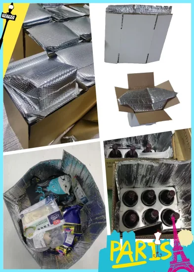 Foil Air Bubble Insulated 3D 2D Thermal Insulation Bag Box Liner Bubble Pouch Food Delivery Cooler Bag for Frozen Cold Chain Shipping Mailer Heat Insulation