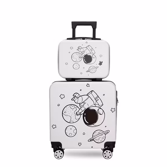 Wholesale Custom New Travel Case 16 Inch Ride on Multifunctional ABS Trolley Bags Kids Suitcase Children Scooter Trolley Luggage Suitcase
