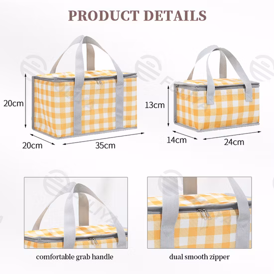 Aluminium Handle Collapsible Folding Fabric Picnic Basket